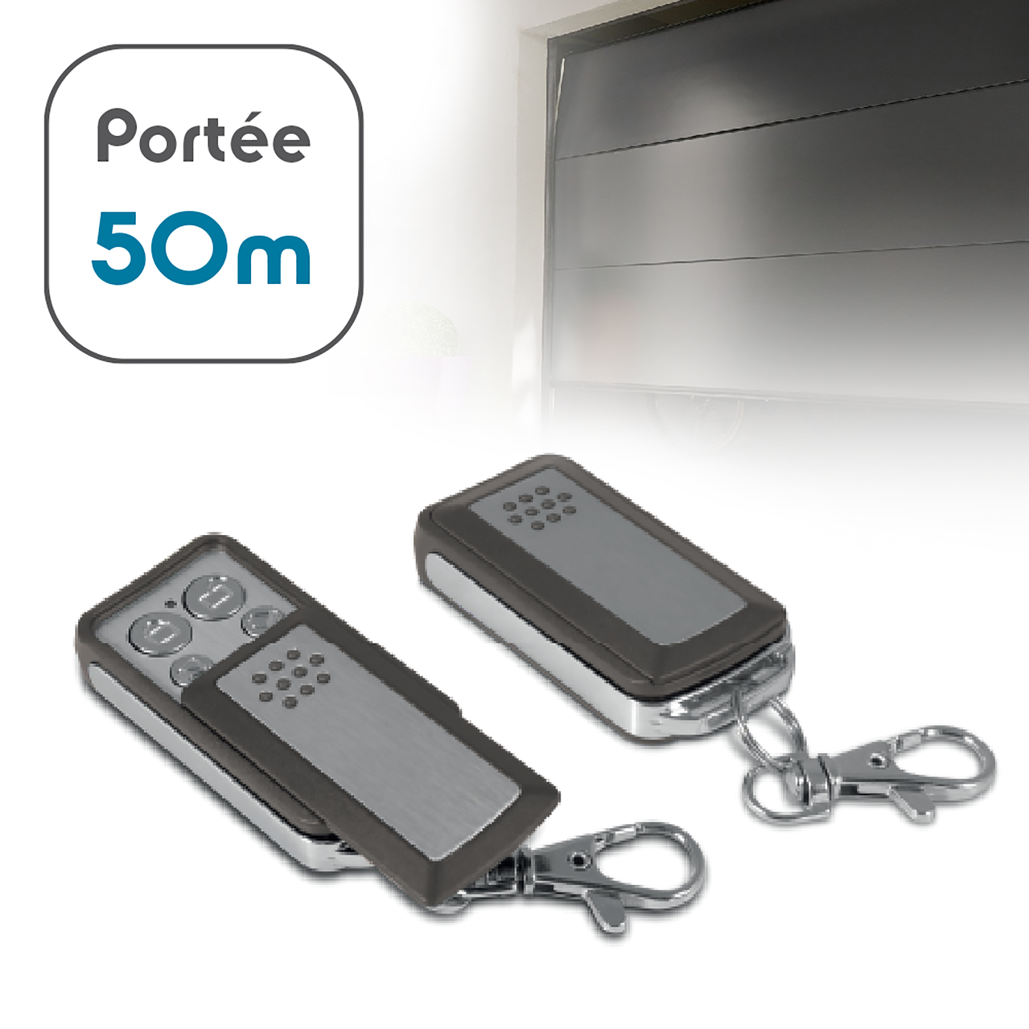 Télécommande pour porte de garage sectionnelle