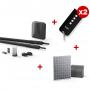 MOTORISATION TÉLÉSCOPIQUE STYRKA 400 PREMIUM POUR PORTAIL BATTANT 5M 300KG + 2 télécommandes + kit solaire