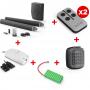 MOTORISATION À VÉRIN V300 POUR PORTAIL BATTANT + lot de 2 télécommandes + homegate + digicode + batterie