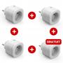 Lot de 4 prises connectées HomePlug gamme Avidsen Home : 3 + 1 gratuite