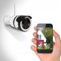Image de l'extérieur de la maison sur sont téléphone