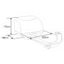 Moteur pour motorisation BORNEO Dimensions - 863406 - Extel