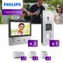 Interphone vidéo Philips pour 2 appartements