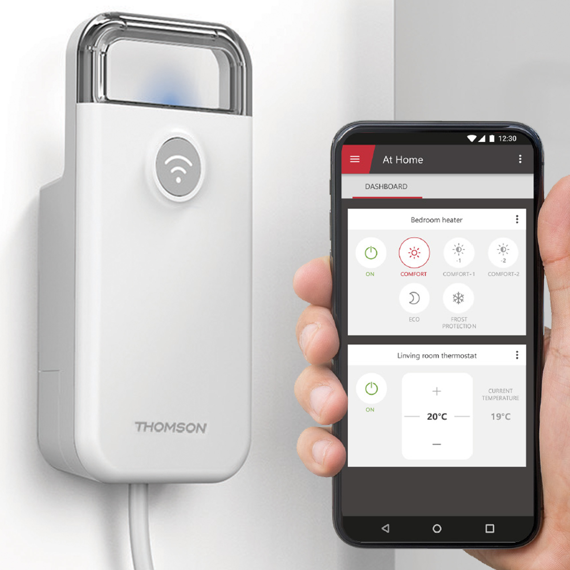Thomson - Thermostat Cali-ON sans fil pour chaudière 