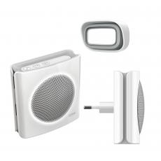 Lot de 2 sonnettes sans fil interconnectées diBi Kit avec 1 bouton d'appel
