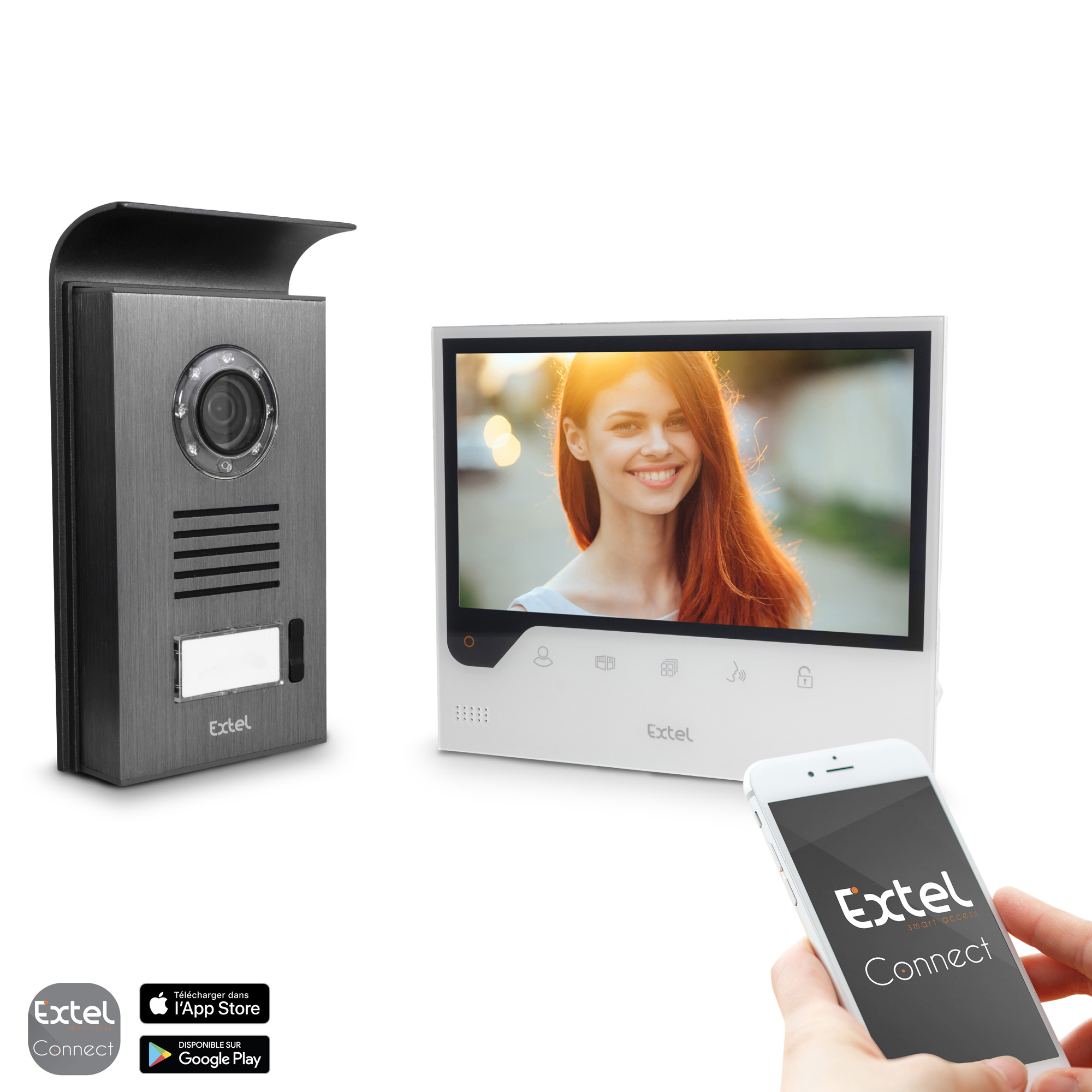 portier vidéo wifi connectée-accès a distance smartphone - Pas cher