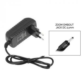 transformateur 220 Volts en 5 Volts et 1 Ampère connecteur standard diamètre 2,1mm