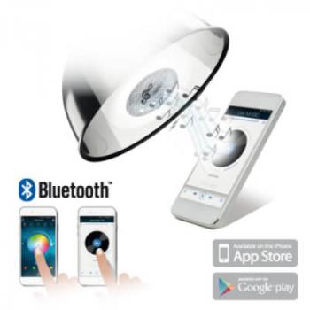 Ampoule LED avec enceinte connectée Bluetooth®