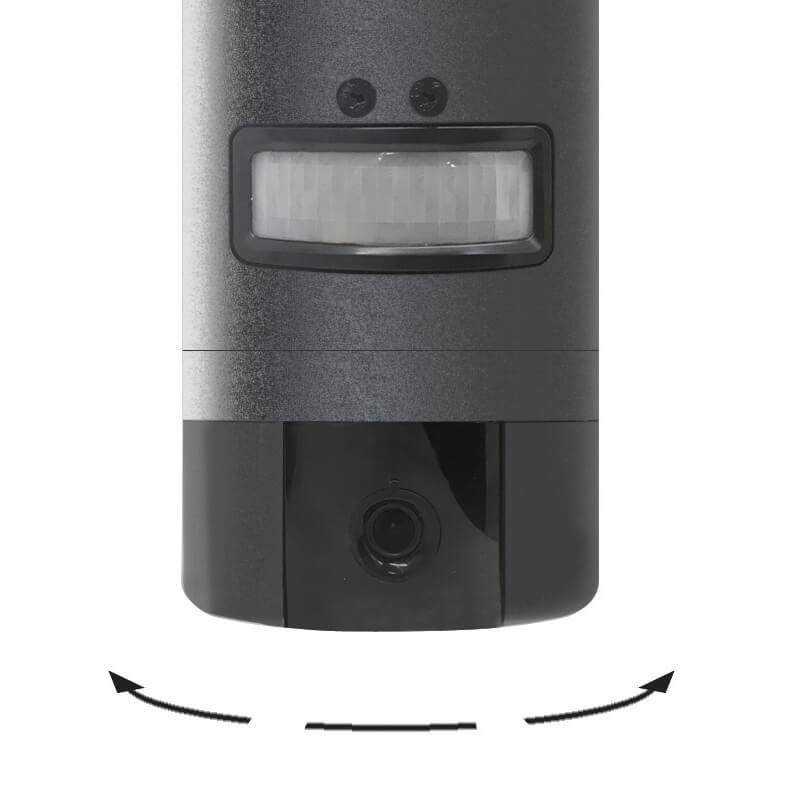 Éclairage extérieur & alarme autonome 3-en-1 (détecteur de mouvement +  lumière + sirène) avec télécommande