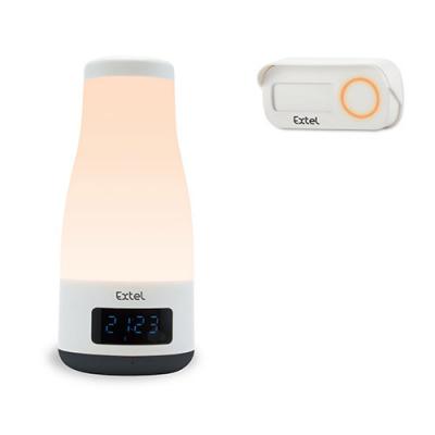 Sonnette sans fil MOOD avec enceinte bluetooth et lampe intégrée orange - 083701 - Extel