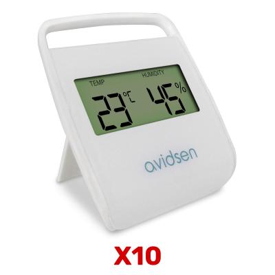 Lot de 10 thermomètres digitaux pour intérieur Avidsen