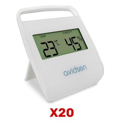 Lot de 20 thermomètres digitaux pour intérieur Avidsen