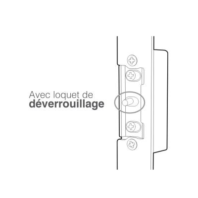 Loquet de déverrouillage d'une gâche électrique