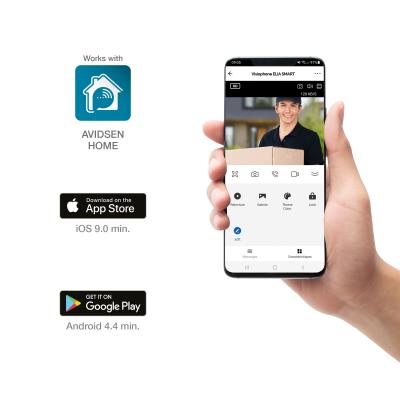 Smartphone avec l'icône Avidsen Home