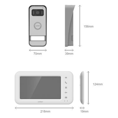 Visiophone et platine avec côtes et plusieurs angles de vue