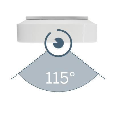 Angle de détection du détecteur de mouvement