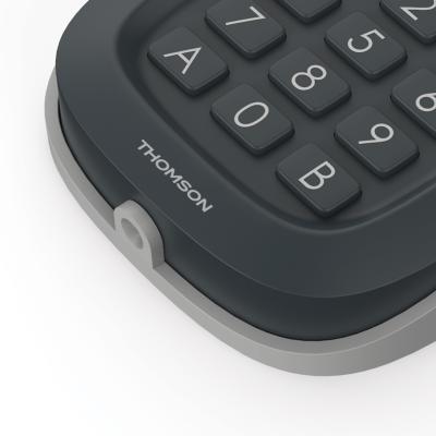 Vue du bas du clavier à code sans fil Thomson