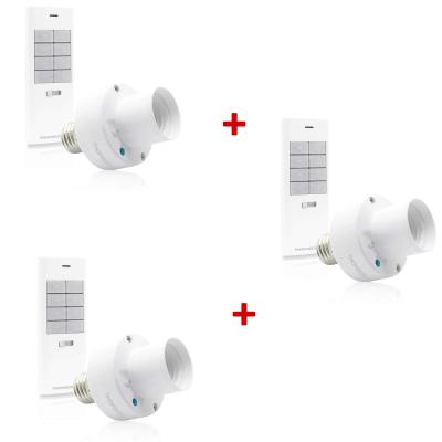 Lot de 3 Douilles télécommandées avec télécommande