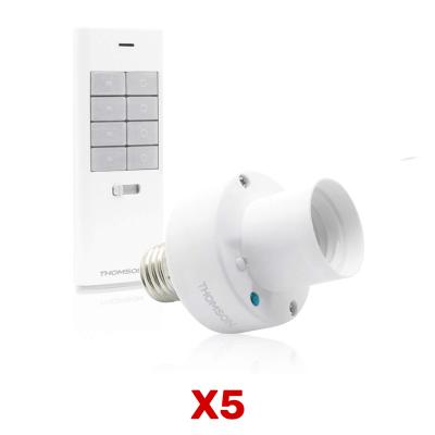 Lot de 5 Douilles télécommandées avec télécommande