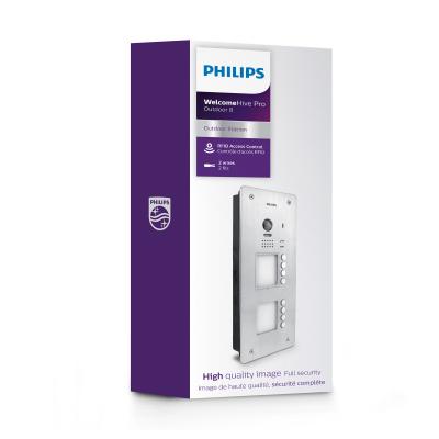 Packaging de la platine de rue 8 appartement Philips Welcome Hive Pro
