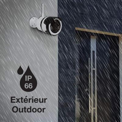 Caméra IP sous la pluie