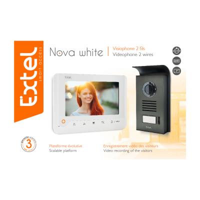 Carton du visiophone Extel Nova White