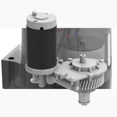 Schéma intérieur moteur avec engrenage métal