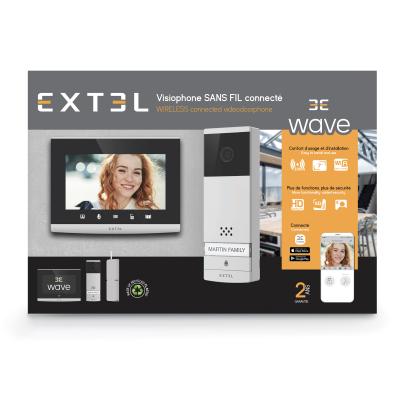 Visiophone connecté - sans fil, longue portée 350 mètres - wave 2 - extel -  720321 - Visiophone - Achat & prix