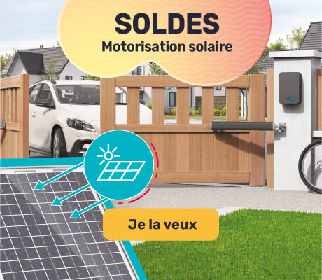Motorisation de portail solaire en SOLDES