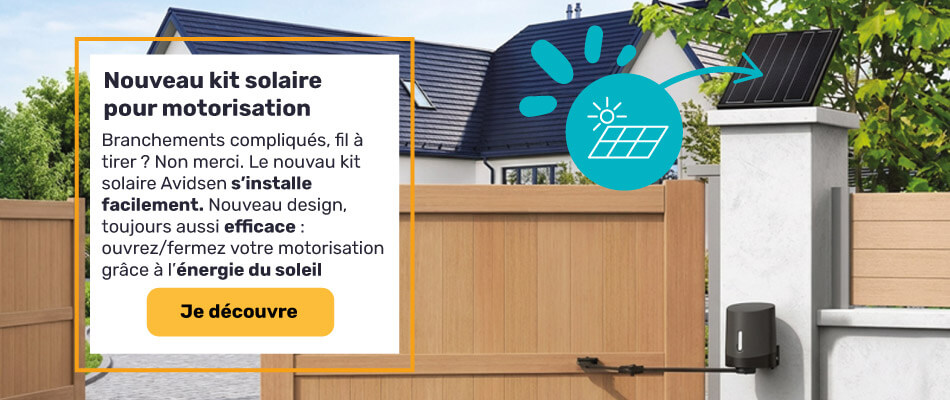 Découvrez notre nouveau kit solaire pour votre motorisation