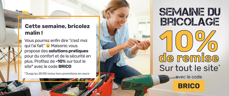 10% de remise sur tout hors produits remisés avec le code BRICO