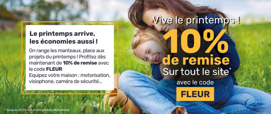 10% de remise sur tout le site avec le code FLEUR hors produits déjà remisés