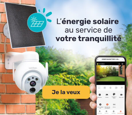 Cam&eacute;ra IP solaire pour ext&eacute;rieur