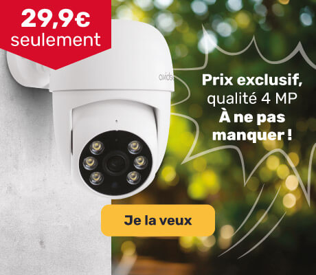 Caméra de sécurité connectée 2,5K à 29,9€ seulement !