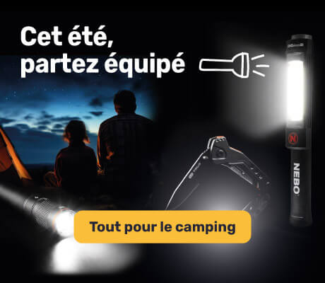 Equipez-vous pour le camping avec nos torches & couteaux multifonction