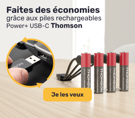 Découvrez nos piles rechargeables Thomson