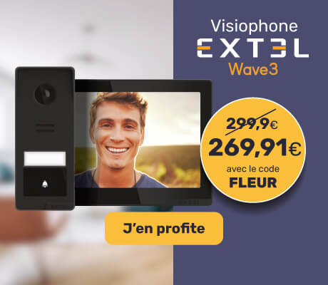 Equipez-vous du visiophone Wave 3 : 10% de remise avec le code FLEUR
