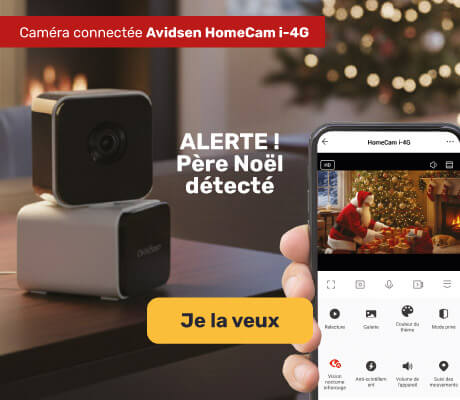 Idée cadeau de noël : caméra intérieure 4G