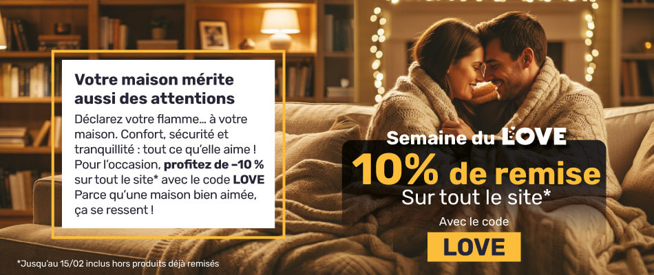 Saint Valentin : 10% de remise avec le code LOVE