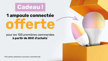 1 ampoule offerte au choix pour les 100 premières commandes à partir de 80€ d'achats