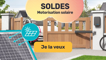 Motorisation de portail solaire en SOLDES