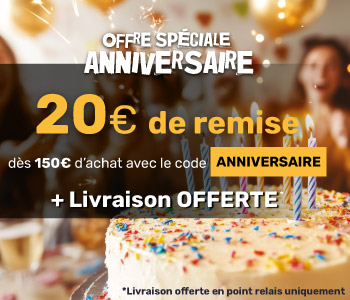 Anniversaire Maisonic : 20€ de remise à partir de 150€ d'achats avec le code ANNIVERSAIRE