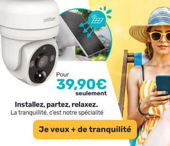 La sécurité avant tout : caméra IP extérieure SOLAIRE à 39,9€ seulement !