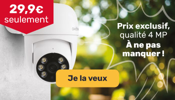 Caméra de sécurité connectée 2,5K à 29,9€ seulement !