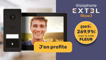 Equipez-vous du visiophone Wave 3 : 10% de remise avec le code FLEUR