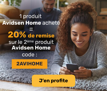 20% de remise dès 2 produits Avidsen Home achetés avec la code 2AVIHOME