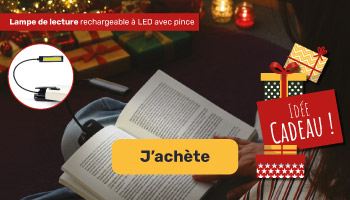 Idée cadeau de noël : lampe de lecture rechargeable à Led