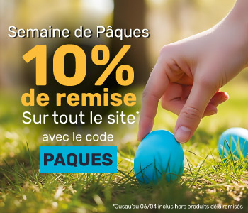 10% de remise hors produits d&eacute;j&agrave; remis&eacute;s avec le code PAQUES