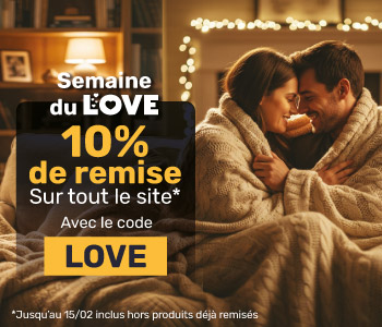 Saint Valentin : 10% de remise avec le code LOVE