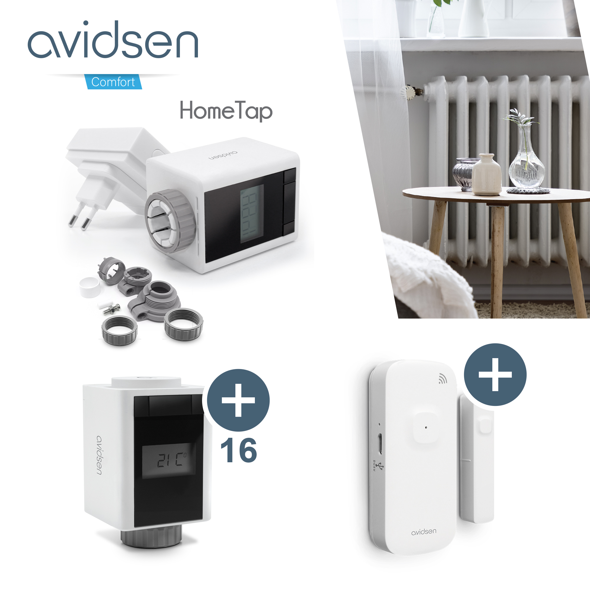 Vanne thermostatique connectée HomeTap